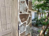 Stone repair work before picture from Lonestar Masonry Repair Stone repair work before picture from Lonestar Masonry Repair
